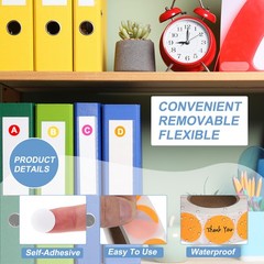 1000pcs Colored Dot Stickers 1″ Color Coding Labels Stickers, Fluorescent Orange