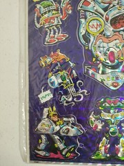 Vintage80’s Mark 1 Chicago Robot CS33 Mech Cyborg Chrome Prism Sticker Sheet NOS