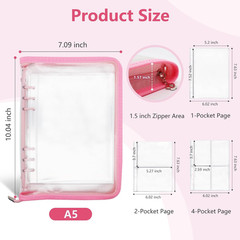 Sticker Storage Organizer Binder A5 Reusable Sticker Book Collecting Holder
