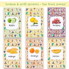 Scratch and Sniff Stickers – 1000 Fun Animal Smelly Sticker Set for Kids Clas…