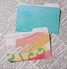 8 Mini File Folders Scrapbook Junk Journal Card Making Crafts Artsy Patterns