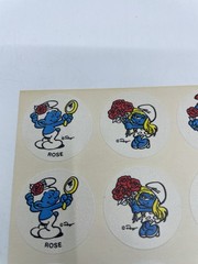 Vintage Smurfs Peyo Scratch & Sniff Stickers 12 Lot Rare Unused 1980s