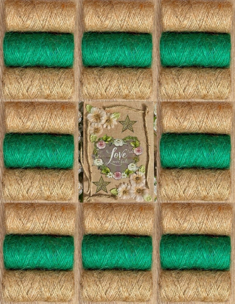Junk Journal Scrapbook Fabric Wrap 24 Spools Kit – Loaded Bundle 39.37yd – 944ft