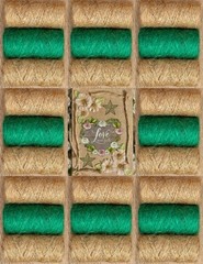 Junk Journal Scrapbook Fabric Wrap 24 Spools Kit – Loaded Bundle 39.37yd – 944ft