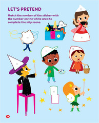 Toddler Activity Book Includes 500+ Stickers Learn ABCs Counting Colors for Kids