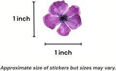 Tiny Floral Stickers 74pcs Vinyl Decals for Laptop Water Bottle Journal
