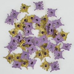 50 Butterfly Eyelets Purple Lilac Crafts Embellishments Paper Art Butterflies