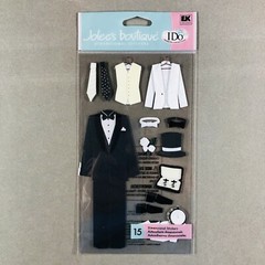 Jolee’s Scrapbooking Wedding Stickers GROOM TUX FLOWER GIRL RING BOY RECEPTION