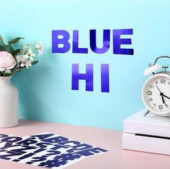 232 Pcs 24 Sheets Blue Large Letter Stickers Alphabet Letter Stickers 2.5 Inch S