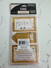 Memories Complete Remember When Summer Tag Stickers Shine Flower Scrapbooking