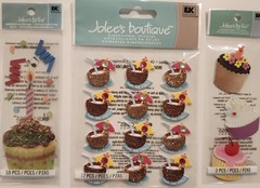Lot Of 11 JOLEE’S BOUTIQUE K&CO Momenta Creative Touch 3D Stickers FOOD