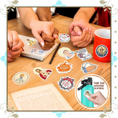 200PCS Catholic Stickers for Kids Religious for Water Bottle Scrapbook Bible A