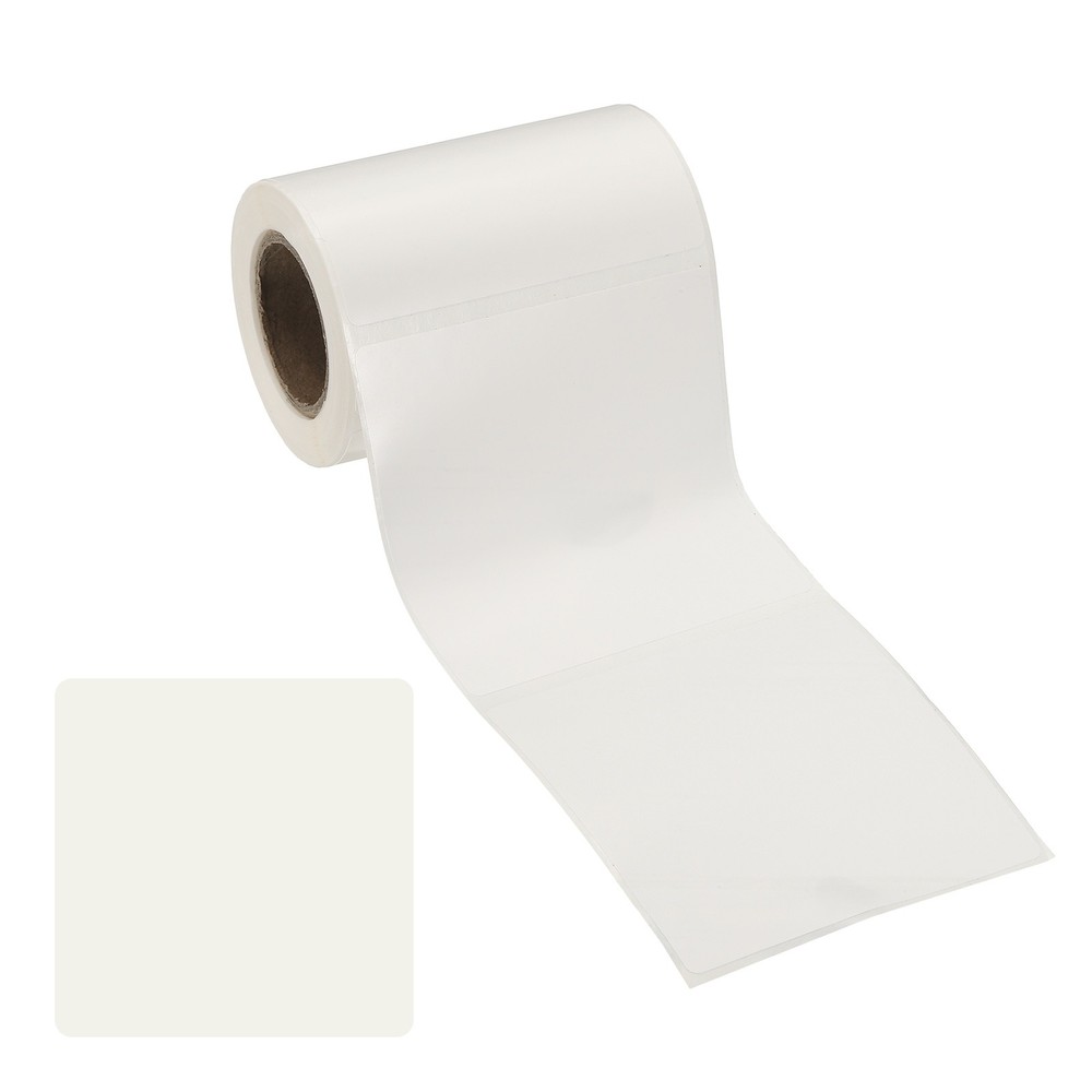 110 Pcs Thermal Sticker Paper, 2.4×2.4″ Square Thermal Printer Label, White