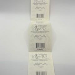 Printworks Poseys & Ribbons Vintage 1999 Acid Free Sticker Sheets 3pk Floral 90s