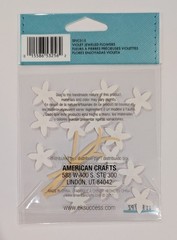 Jolee’s Purple Violet Jeweled Flowers Scrapbooking Stickers