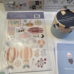 Archer & Olive Sticker Pack, Multicolor Floral Scrapbooking Stickers/Stationary