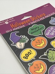 SEALED Vintage Halloween Stickers 4 Sheets Forget Me Not American Greetings (2)