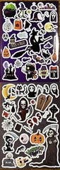 150+ Halloween Stickers 6 Sheets Scrapbook Crafts Skeleton Vampire US Seller