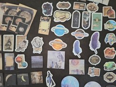 Original Retro Material Pack 100 Pc Scrapbooking JJ Craft Kit Papers Illusory…