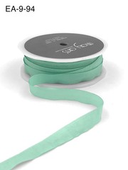 May Arts – 1/2 Inch Wrinkled Faux Silk Ribbon w/Cut Edge, Robin’s Egg Blue, EA94