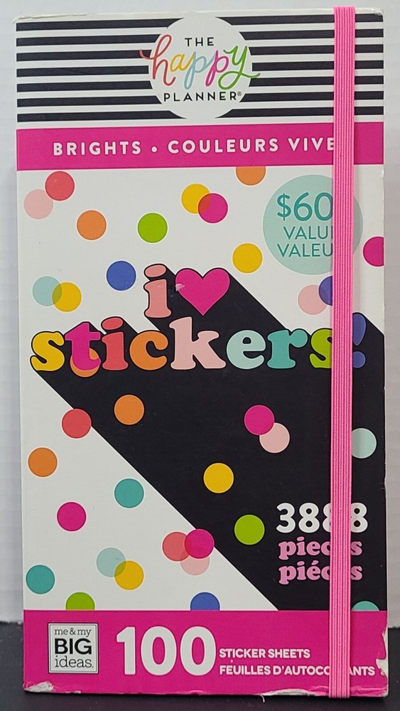 The Happy Planner I Love Stickers Book 100 Pages *USED* Crafts Scrapbooking