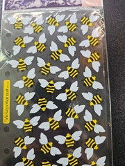 Sticko Classic stickers BEES Garden Spring Pollinator theme FAST FREE ship