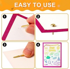 Paper Brass Fasteners 3 4 Inch Metal Brads 300 Pack for Crafts and DIY