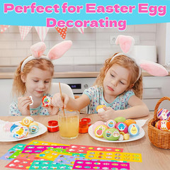 2115 Pcs Easter Stickers, 150 Sheets of Bunny & Egg Designs for Party Favors