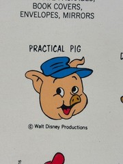 Disney Hallmark Seals Vintage 1960s Mickey Minnie Pluto Goofy 8 characters