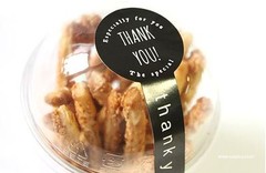 100Pcs Craft Packaging Lollipop Sticker Seal ‘THANK YOU!’ Sticker Label DIY