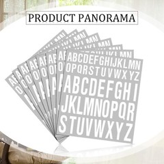 Contemporary Vinyl Letter Stickers for Indoor/Outdoor Use – 8 Individual Sheets