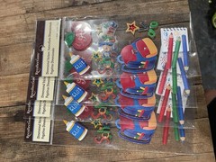 Recollections Dimensional Stickers Lot of 7 Sports Birthday Beach Art