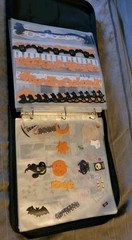 Creative Memories Scrapbooking Organizer Binder w/ Mixed Embellishments Lot