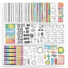 Dylusions CREATIVE DYARY Sticker Book – 427 PC, 24 Sheets
