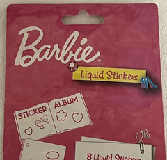 Barbie Liquid Stickers 2010 Mattel Fashion Angel Set of 8 Scrapbook New Open Pkg