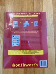 Southworth Holographic Sticker Sheets AND Glow in Dark Sheets- Inkjet printer