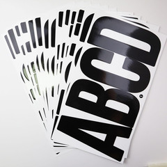 21 Sheets 6 Inch Letter Stickers, Self Adhesive Vinyl Capital Alphabet Punctuati