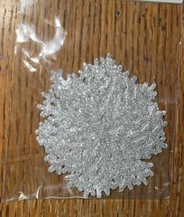 Recollections Snowflakes Snow Flakes Value Pack 24Pc CHRISTMAS Glitter Stickers