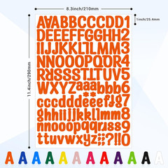 Kattykitty 1512 Letter Stickers, 12 Sheets 1 Inch Alphabet Sticker | Vinyl Lette