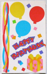 Mrs Grossman 4×6 inch ‘Happy Birthday’ Sticker Sheet (Vintage-Retired)