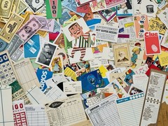115+ Variety Mix VTG Game Ephemera Packs Card Score Paper Junk Journal Collage