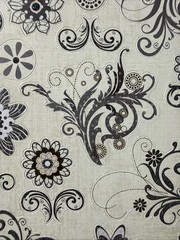 FLORAL SWIRL Glitter Stickers (16pc)Garden•Blooming•Leaves •Circles•Card Making•