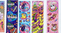 Sticker Lot LISA FRANK VINTAGE 90s NEW Unicorn Heart Music Clown Cat Ballet