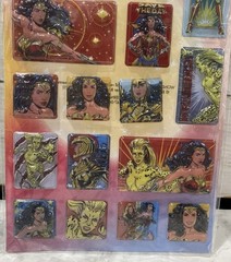 WW84 Wonder Woman 3D Dimensional 17 Count Stickers 2021 Scrapbook Collect