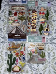 Lot Jolees/recollections 3d Stickers Mexico Theme 2