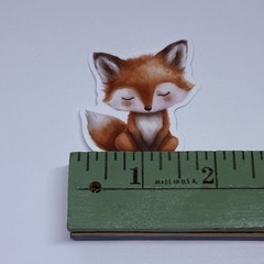 Cute Baby Fox Animal Sticker Vinyl Decal Journal Wall Fun Art Decor Tc9