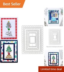 Multi-Use Scalloped Frame Die Set for Scrapbooking and More