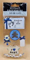 Keepsake Essentials BABY EMBELLISHMENTS 3D Die Cuts Scrapbook Stickers BRAND NEW
