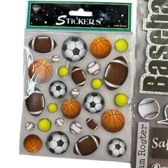 MAMBI Sports Stickers Bundle NWT Baseball Basketball Scrapbook Various Brands