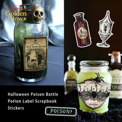 106 Pcs Potion Labels Stickers, Apothecary Sticker Dark Aesthetic Wine Bottle St